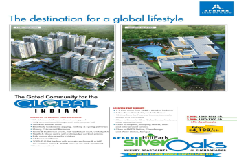 Aparna HillPark Silver Oaks is the destination for global lifestyle in Hyderabad